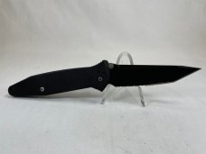 1999 MICROTECH SOCOM D/A Black Part. Serrated Tanto Tactical Double Action USED (Z 53248) 
