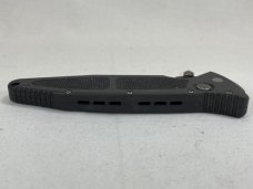 1999 MICROTECH SOCOM D/A Black Part. Serrated Tanto Tactical Double Action USED (Z 53248) 