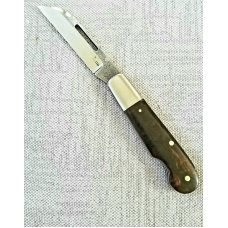 Klassic K'roo Wharnie Barlow Easy Open.3.75" N690..brut de force ..Zebrawood Scales..Scagel cut