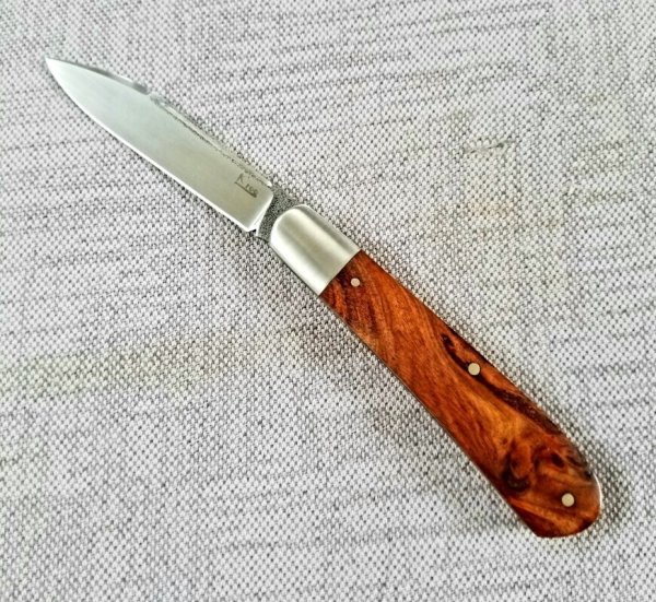 Klassic K'roo Custom Tamboti Zulu Knife,,W/coa and slip  4"...N690..brut de force ...long pull 