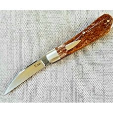 Kroo Bose Swayback in Giraffe bone and N690..3.6" closed..filework..coa/slip