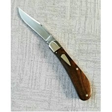 Kroo Custom Imbuia Honknose Trapper..4"...N690...SS Bolsters and Shield...coa and slip..polished