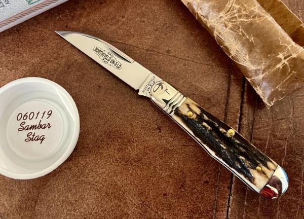 Great Eastern Cutlery Northfield #060119 Pemberton, Sambar Stag Handle, New (GEC 06) 