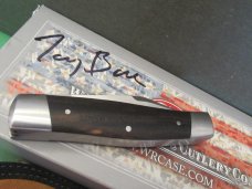 Case XX 2015 Tony Bose Ebony Cattle Knife Pattern # TB732015  154CM