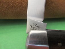 Case XX 2015 Tony Bose Ebony Cattle Knife Pattern # TB732015  154CM