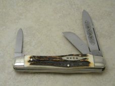 Kissing Crane Robt Klaas Solingen Germany NKCA 1980 Stag Stockman Knife