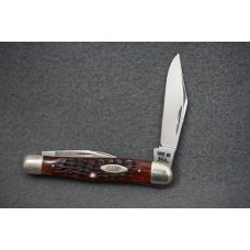 ++ RARE UNUSED 1970 CASE XX USA 10 DOT 6308 RED BONE HUMPBACK SPLIT-BACK WHITTLER KNIFE ++