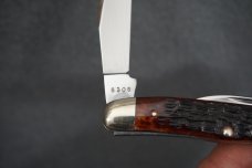++ RARE UNUSED 1970 CASE XX USA 10 DOT 6308 RED BONE HUMPBACK SPLIT-BACK WHITTLER KNIFE ++
