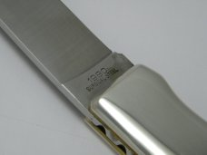 Frost Cutlery Excelsior Grade 1980 Surgical Steel Japan Scrimshawed Pearl Lockback Knife