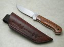 *Custom* Wolftrack TL Davis Alaska Wood Drop Point Hunter Fixed Blade Sheath Knife