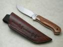 *Custom* Wolftrack TL Davis Alaska Wood Drop Point Hunter Fixed Blade Sheath Knife