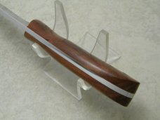 *Custom* Wolftrack TL Davis Alaska Wood Drop Point Hunter Fixed Blade Sheath Knife