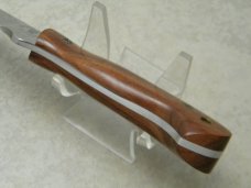 *Custom* Wolftrack TL Davis Alaska Wood Drop Point Hunter Fixed Blade Sheath Knife