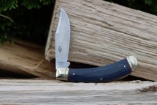 ROUGH RYDER FADED BLUE JEANS MICARTA ONE-BLADE BOW TRAPPER rr2373