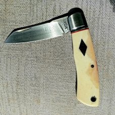 Michael du Plessis Bleached Giraffe Bone Native.N690.red liners.spacers fluted.. tube..coa/pouch
