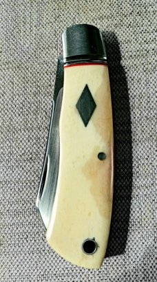 Michael du Plessis Bleached Giraffe Bone Native.N690.red liners.spacers fluted.. tube..coa/pouch