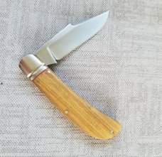 K'roo Custom Lanny clip,3.75"..Rwl34...Kingwood.. fluted  bolsters..filework..red G10 liners/spacers
