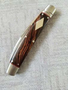 Kroo Custom Ironwood Single blade Congress..W/ slip & coa..4"..rwl34..filework..spacers..liners.