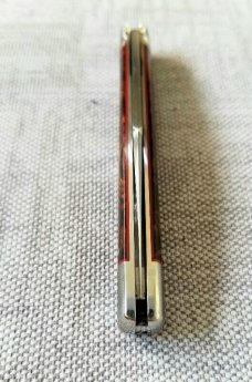 Kroo Custom Ironwood Single blade Congress..W/ slip & coa..4"..rwl34..filework..spacers..liners.