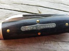 GREAT EASTERN GEC TIDIOUTE GABON EBONY BEER & SAUSAGE KNIFE 1/416 NMIT 352320