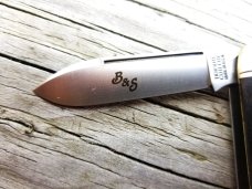 GREAT EASTERN GEC TIDIOUTE GABON EBONY BEER & SAUSAGE KNIFE 1/416 NMIT 352320