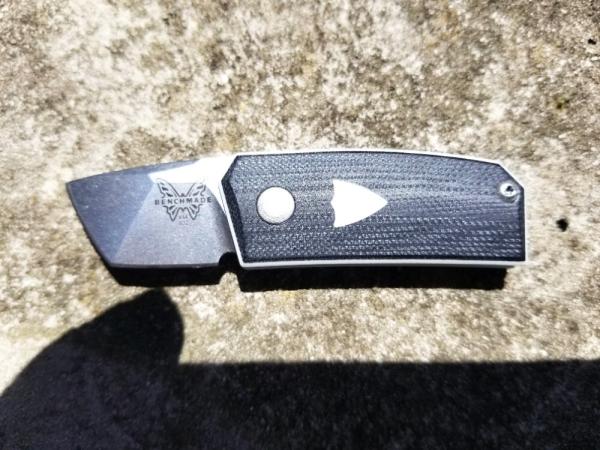  BENCHMADE 602 TENGU TOOL MADE IN USA UNIQUE AND UNUSUAL G-10 HANDLES AND SPACERS w/POCKET SLIP 