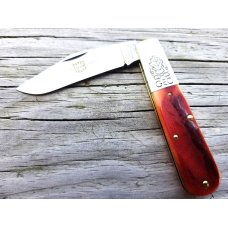 Great Eastern Cutlery 86 Rust Orange Natural Bone 861121 Barlow Knife GEC STAINLESS