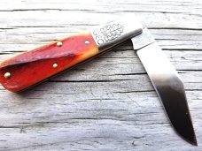 Great Eastern Cutlery 86 Rust Orange Natural Bone 861121 Barlow Knife GEC STAINLESS