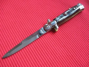 Older Italian 6 1/4" Horn STILETTO Switchblade