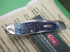 Case XX 2002 Quality Test Run Teal Bone Cheetah 1 of 420 Made Pattern # 6111 1/2L