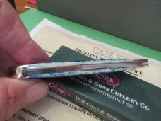 Case XX 2002 Quality Test Run Teal Bone Cheetah 1 of 420 Made Pattern # 6111 1/2L