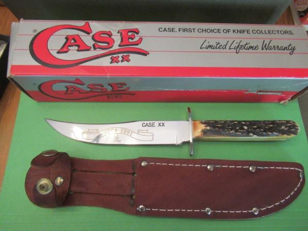 Case XX 1991 Stag Old Time Fixed Blade Made for the NKCA 1 of 1250 Case XX 1991 Stag Old Time Fixed Blade Made for the NKCA 1 of 1250