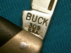 VINTAGE BUCK 309 USA STOCKMAN FOLDING POCKET PEN JACK WHITTLING KNIFE KNIVES OLD
