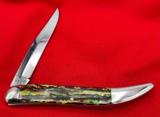  WINCHESTER 1036 1-Blade Texas Toothpick Folding Pocket Knife Christmas Tree Scales Mint Condition