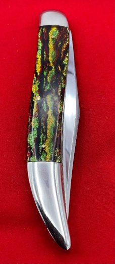  WINCHESTER 1036 1-Blade Texas Toothpick Folding Pocket Knife Christmas Tree Scales Mint Condition