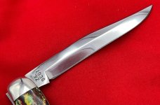  WINCHESTER 1036 1-Blade Texas Toothpick Folding Pocket Knife Christmas Tree Scales Mint Condition