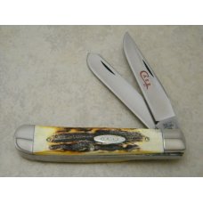 Case XX Stainless USA 5254 Stag 1978 Red Scroll Trapper Knife