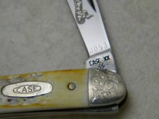 Case XX USA 1985 (Copperhead Set) Scrolled Bolsters Bone 62109X SS Baby Copperhead Knife