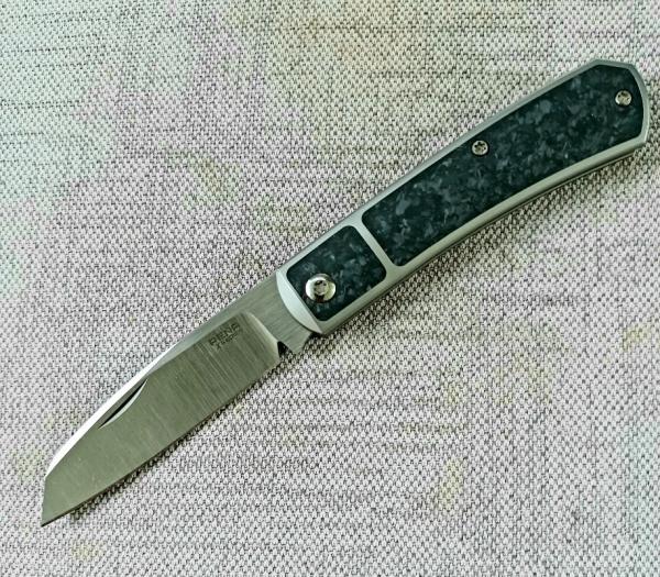 Pena Xseires Apache Slipjoint..Carbon Fiber and K390, similar 52100,will patina,NIB,1 OF 60,2022