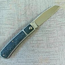 Pena Xseires Apache Slipjoint..Carbon Fiber and K390, similar 52100,will patina,NIB,1 OF 60,2022