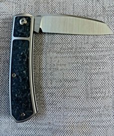 Pena Xseires Apache Slipjoint..Carbon Fiber and K390, similar 52100,will patina,NIB,1 OF 60,2022