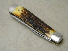 Case XX SS USA 1985 Wolverine KCC 1 Of 100 5207 2nd Cut Stag Mini Trapper Knife 