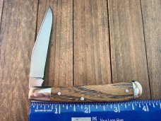 Canal Street Cutlery Half Moon Trapper Reclaimed American Chestnut 14-4CrMo 2012