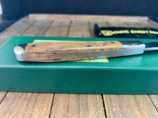 Canal Street Cutlery Half Moon Trapper Reclaimed American Chestnut 14-4CrMo 2012