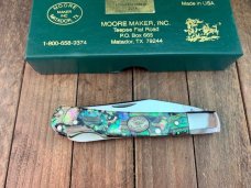 Moore Maker Pinch Lockback Abalone 2014 