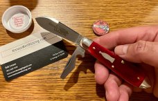 Great Eastern Cutlery Tidioute #852221CL Crown Lifter, Cherry Smooth Bone Handle, New (GEC 85) 