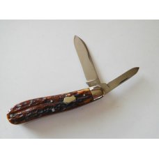 Antique c.1914 Waterville Bone Handle MINT CONDITION  Dogleg Jack Pocket Knife 