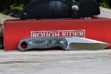 ROUGH RYDER BLACK AND TAN FIXED BLADE