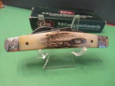 Case XX 2006 Scrolled Bolsters Stag Handle Blue Scroll Congress Pattern # 54052 SS