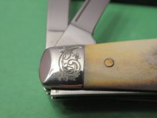 Case XX 2006 Scrolled Bolsters Stag Handle Blue Scroll Congress Pattern # 54052 SS